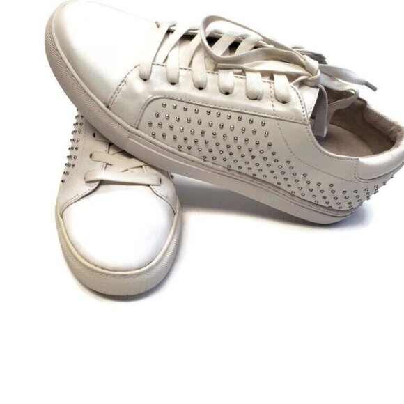 Kenneth Cole New York Womens 7.5 Kam 3 Fashion Sneakers Low Top Lace Up White - Picture 4 of 8
